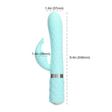 Pillow Talk - Animé - Masseur de luxe à double moteur - Sarcelle