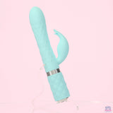 Pillow Talk - Animé - Masseur de luxe à double moteur - Sarcelle