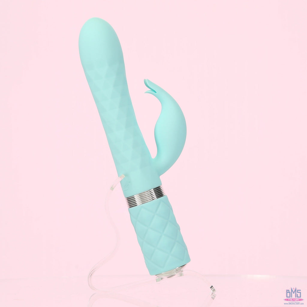 Pillow Talk - Animé - Masseur de luxe à double moteur - Sarcelle
