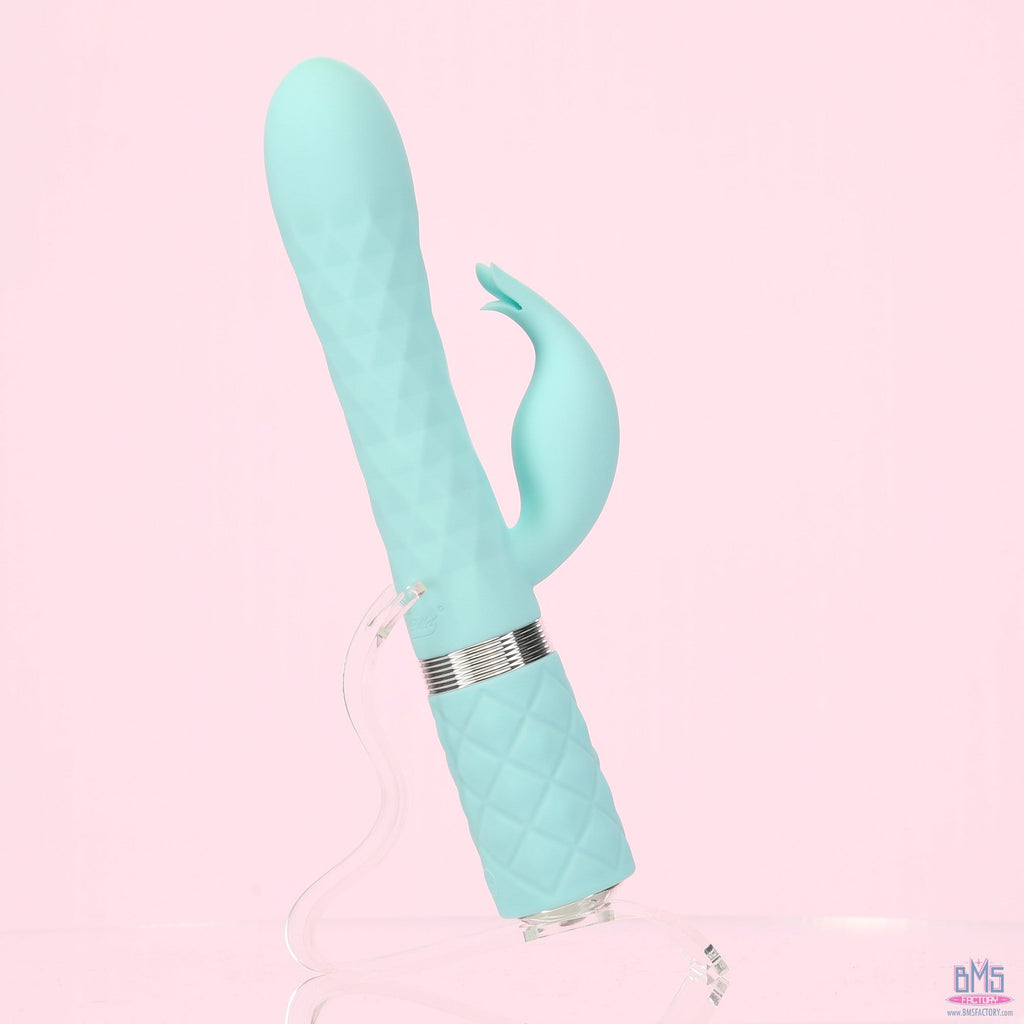 Pillow Talk - Animé - Masseur de luxe à double moteur - Sarcelle
