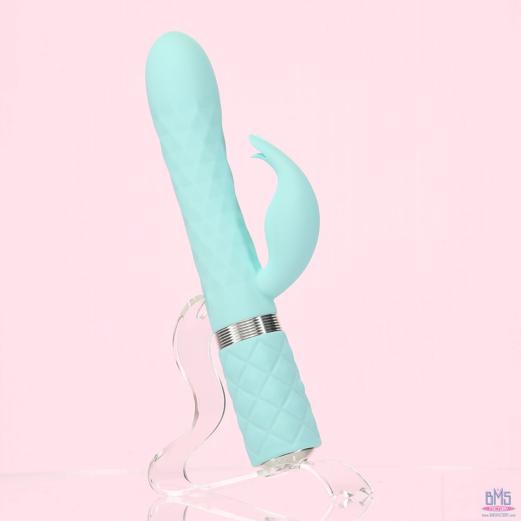 Pillow Talk - Animé - Masseur de luxe à double moteur - Sarcelle