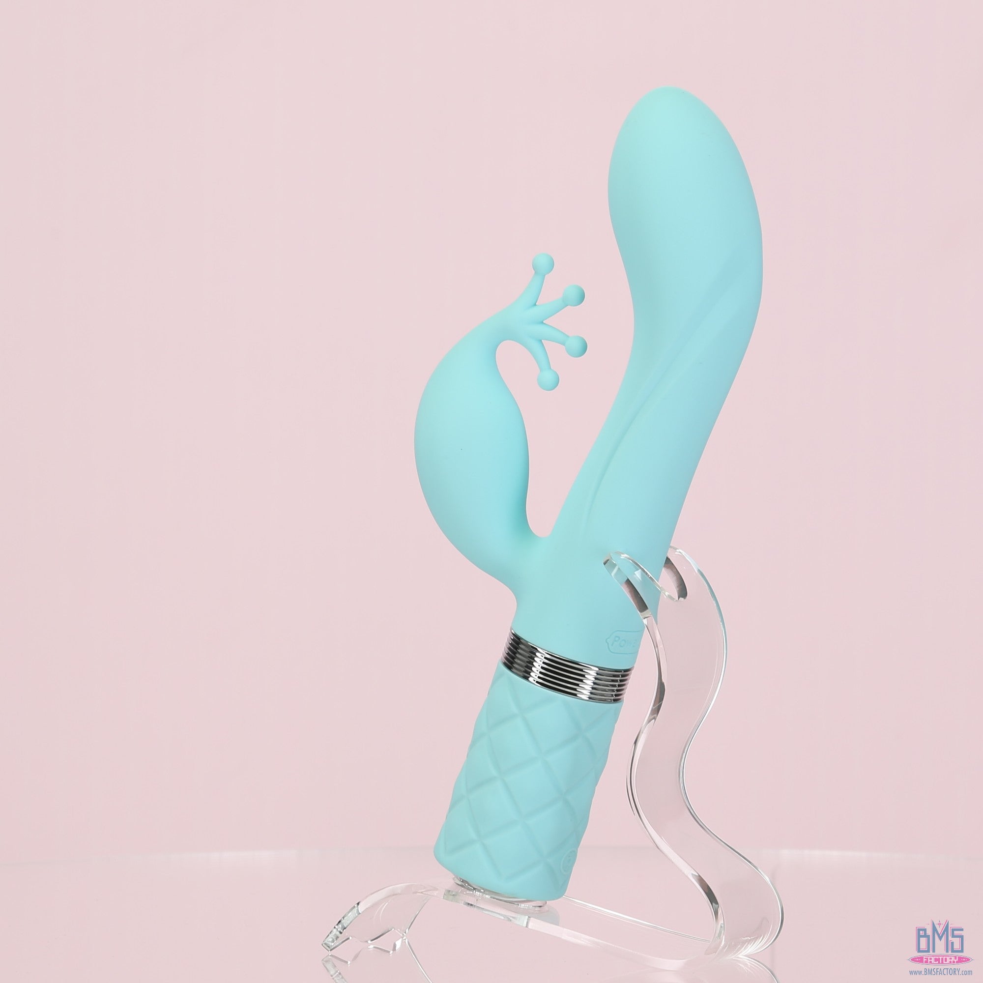 Pillow Talk - Double Vibromasseur Kinky - Rechargeable - Bleu sarcelle