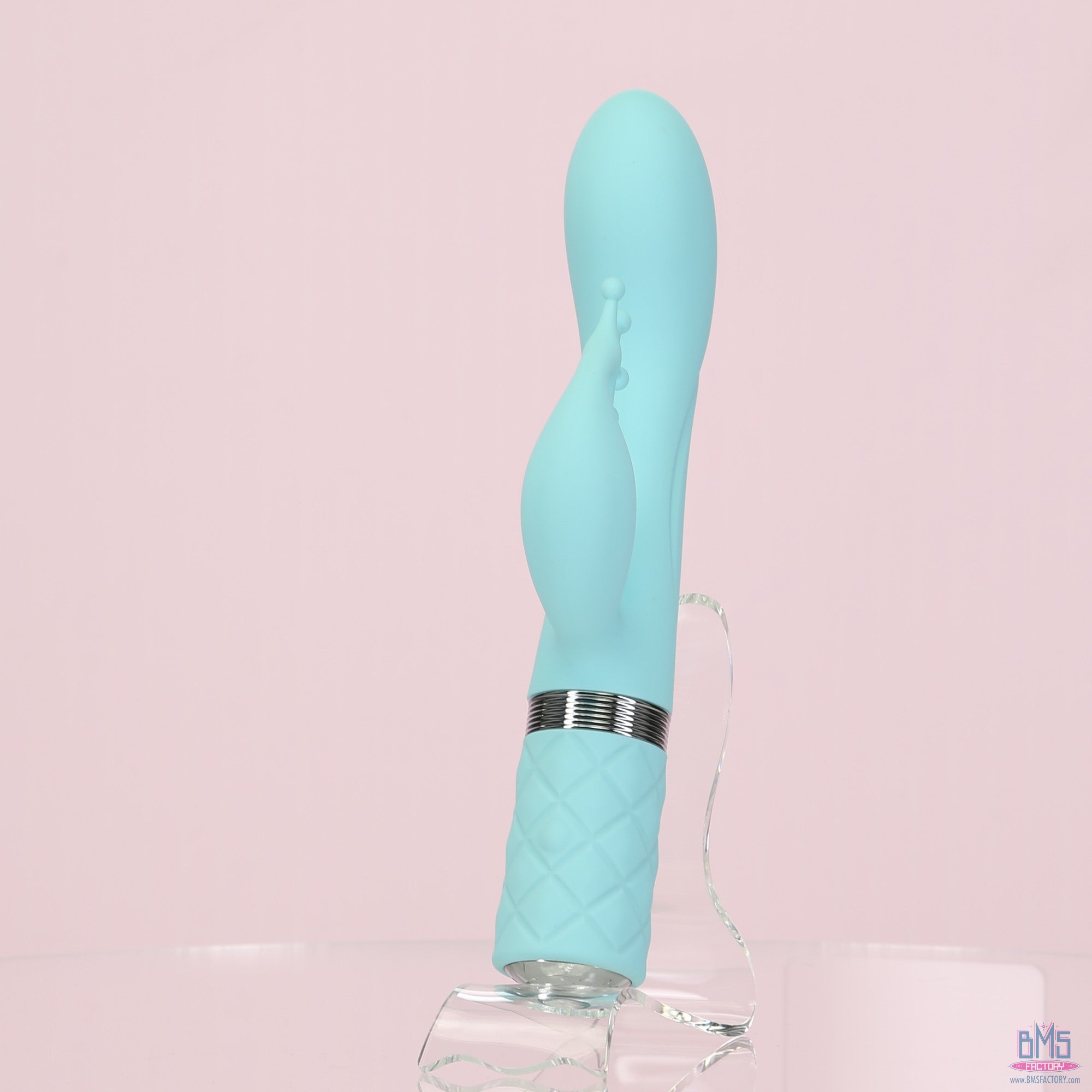 Pillow Talk - Double Vibromasseur Kinky - Rechargeable - Bleu sarcelle