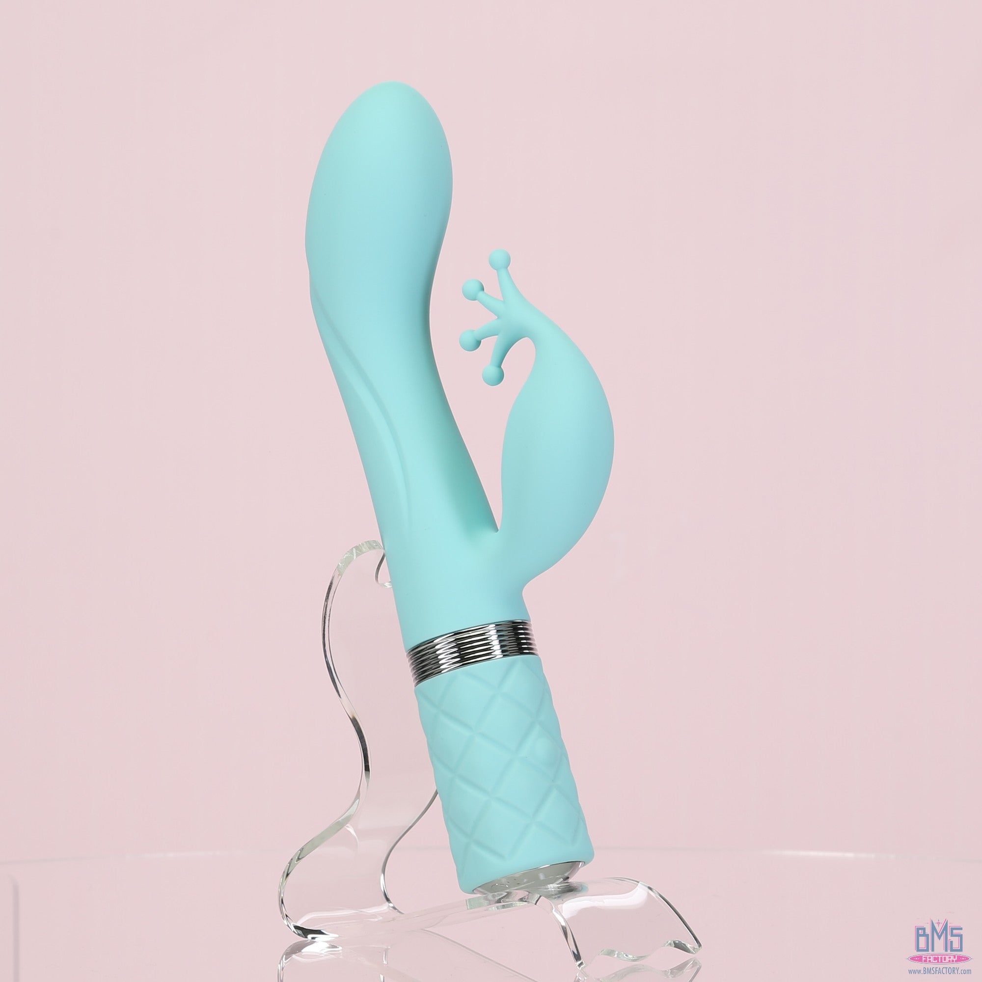 Pillow Talk - Double Vibromasseur Kinky - Rechargeable - Bleu sarcelle