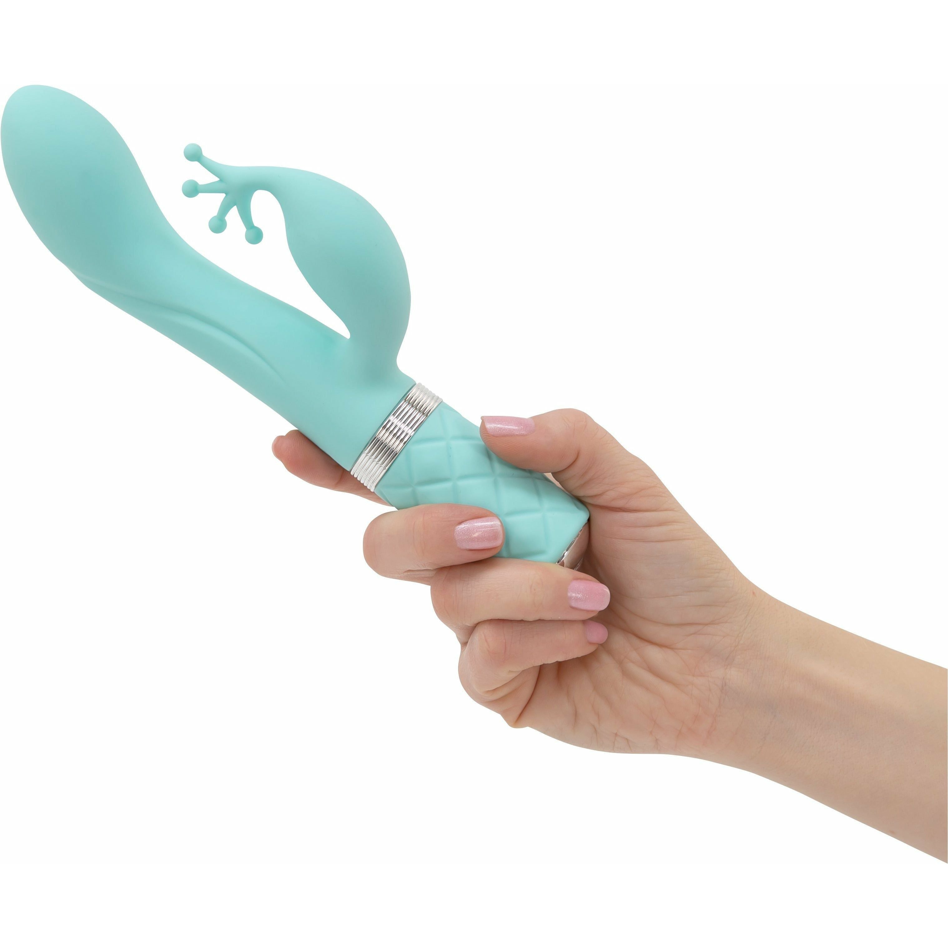 PILLOW TALK - KINKY - Luxurious Dual Massager - Teal