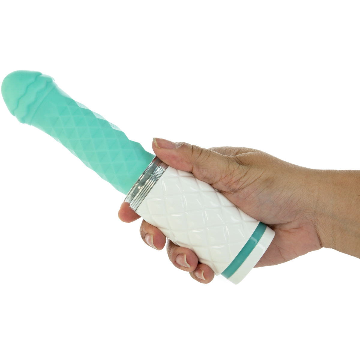 Pillow Talk - Feisty - Thrusting Vibrator - Rechargeable - Teal