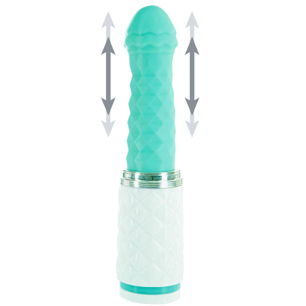 Pillow Talk - Feisty - Thrusting Vibrator - Rechargeable - Teal