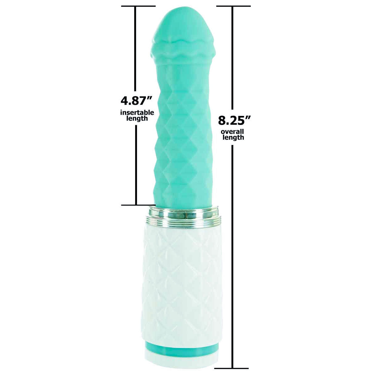 Pillow Talk - Feisty - Thrusting Vibrator - Rechargeable - Teal