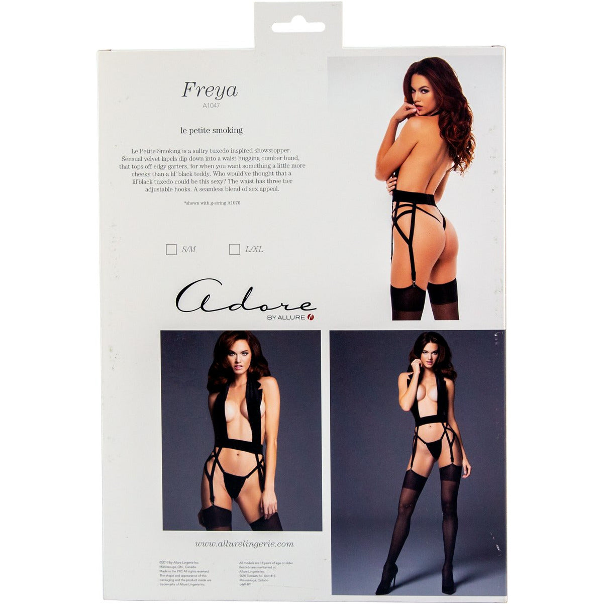 Adore by Allure - Le Petite Smoking Sultry Tuxedo - Black - S/M