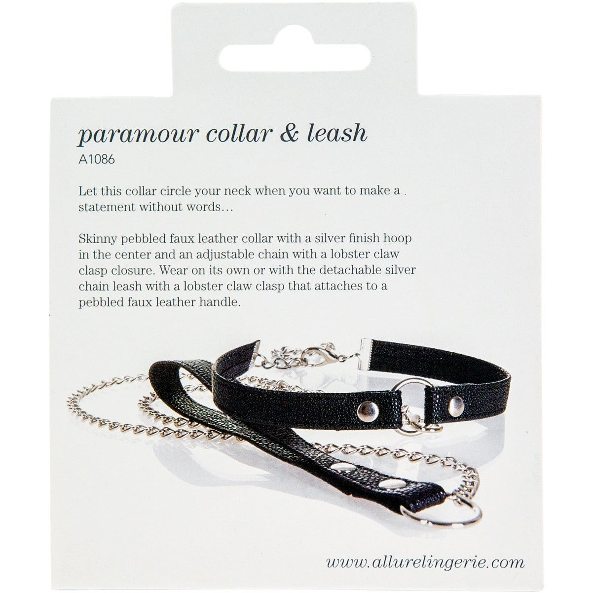 Adore by Allure - Paramour Collar & Leash - Black