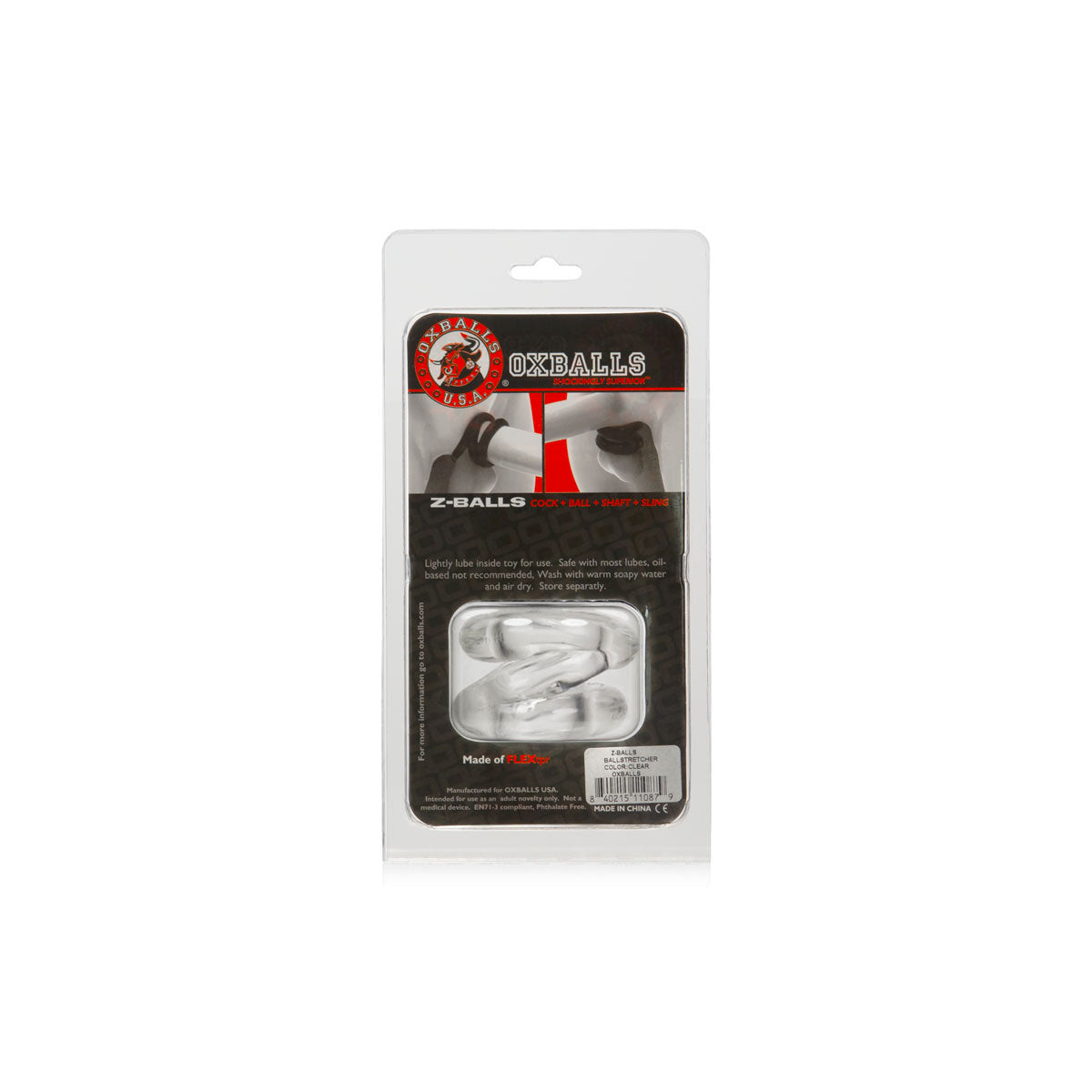 Oxballs Z-Balls Élargisseur de Testicules – Transparent