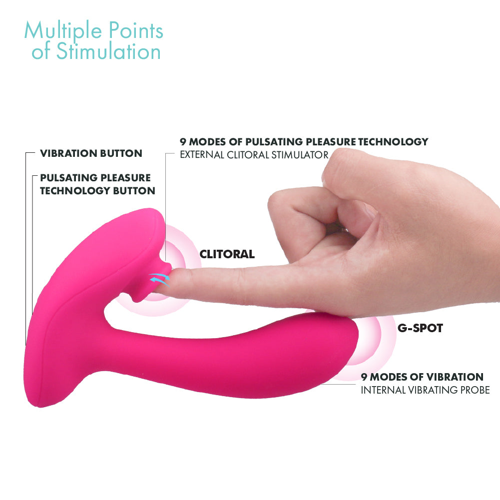 Pure Love® - Double Vibromasseur Plaisir Pulsant - Chienne de Stacy
