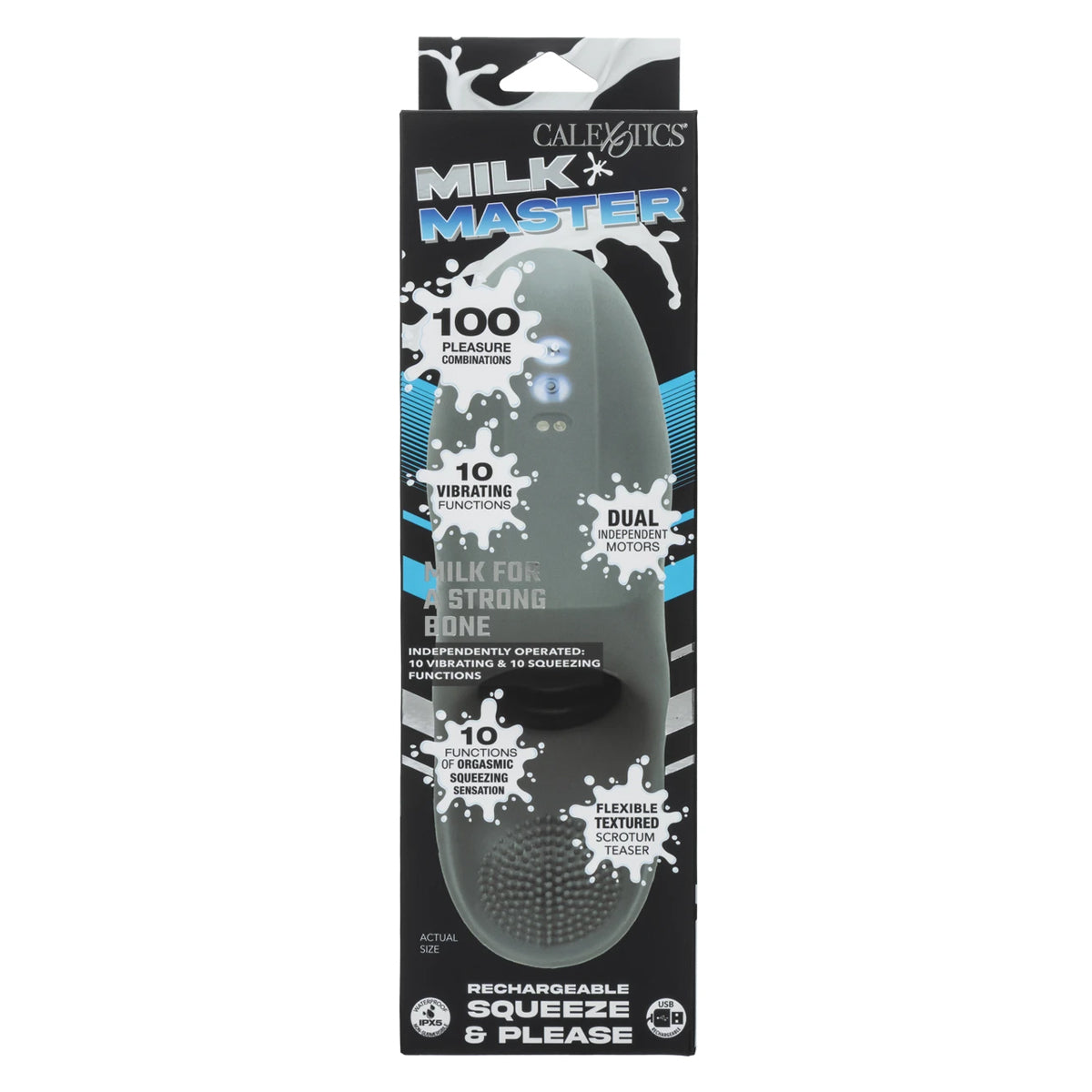 Calexotics® Milk Master – Rechargeable  Squeeze & Please Stroker