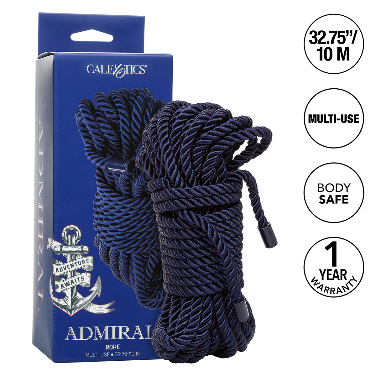 CALEXOTICS® - ADMIRAL Multi Use Rope - 10 Metres - Blue