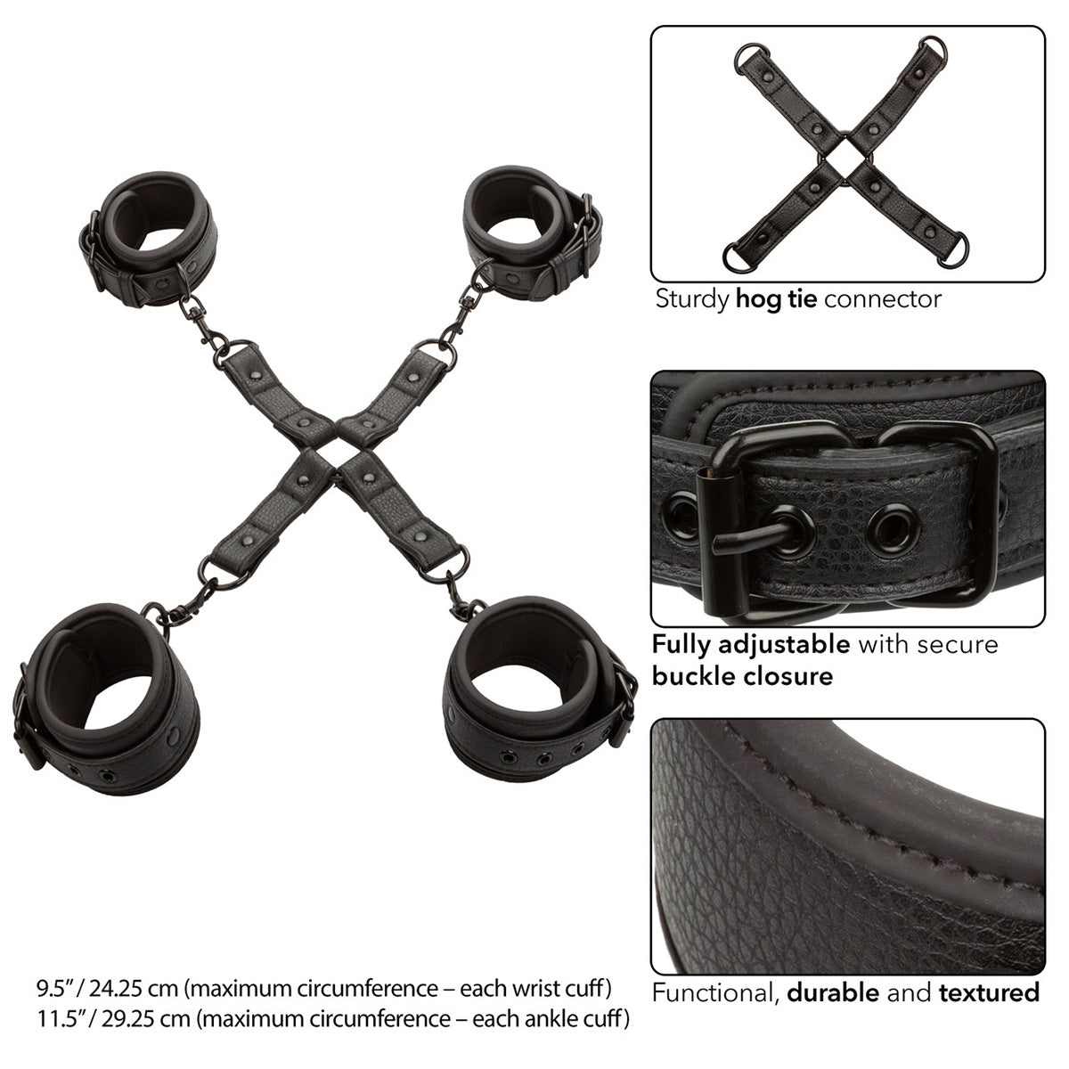 CALEXOTICS® - NOCTURNAL COLLECTION - Hog Tie - Black