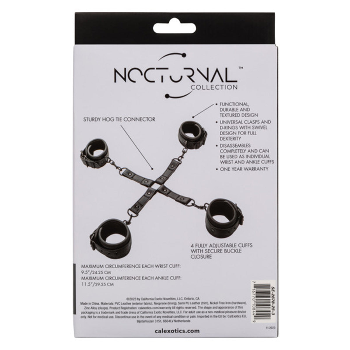 CALEXOTICS® - NOCTURNAL COLLECTION - Hog Tie - Black