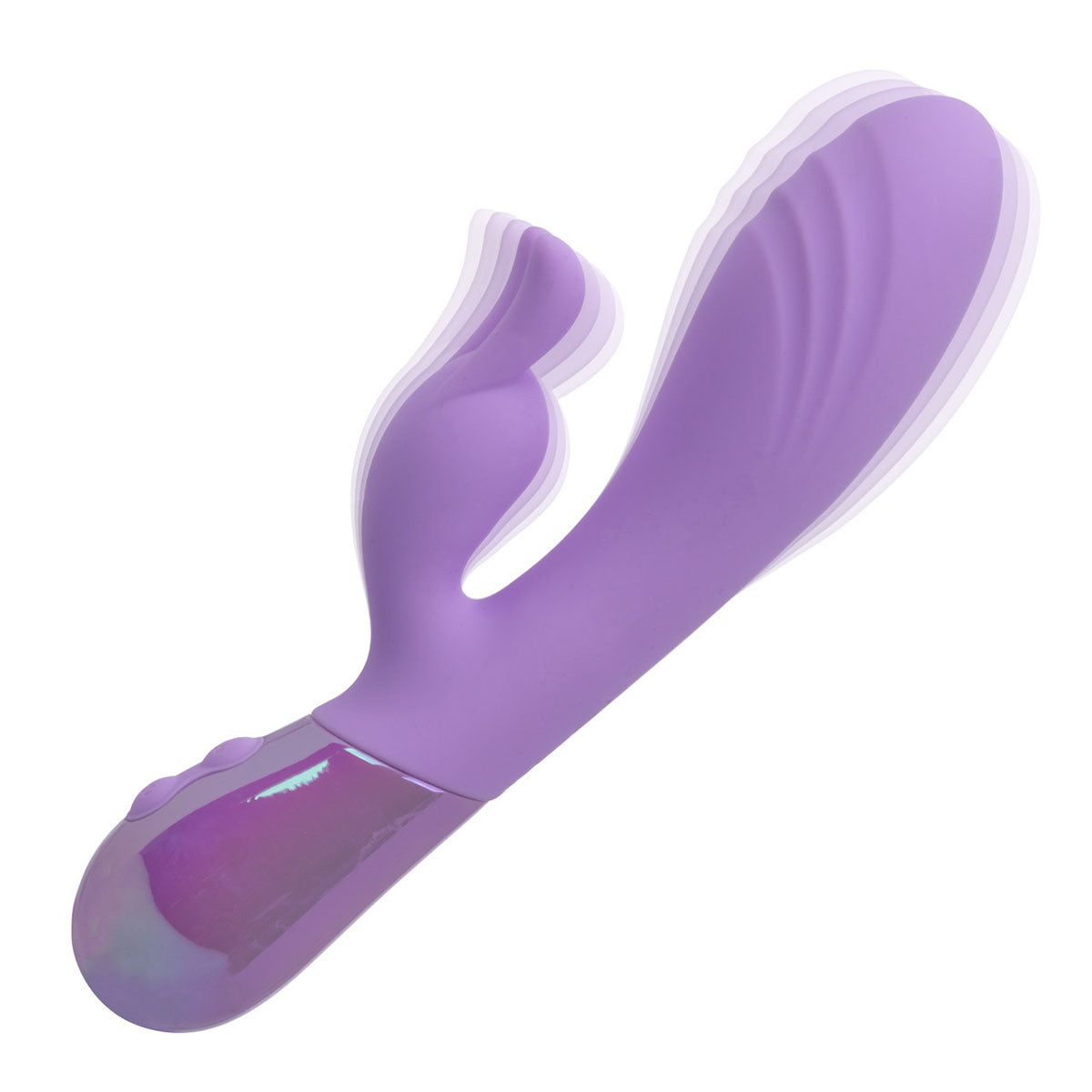 CalExotics® Aura Dual Ripple Vibe – Violet clair