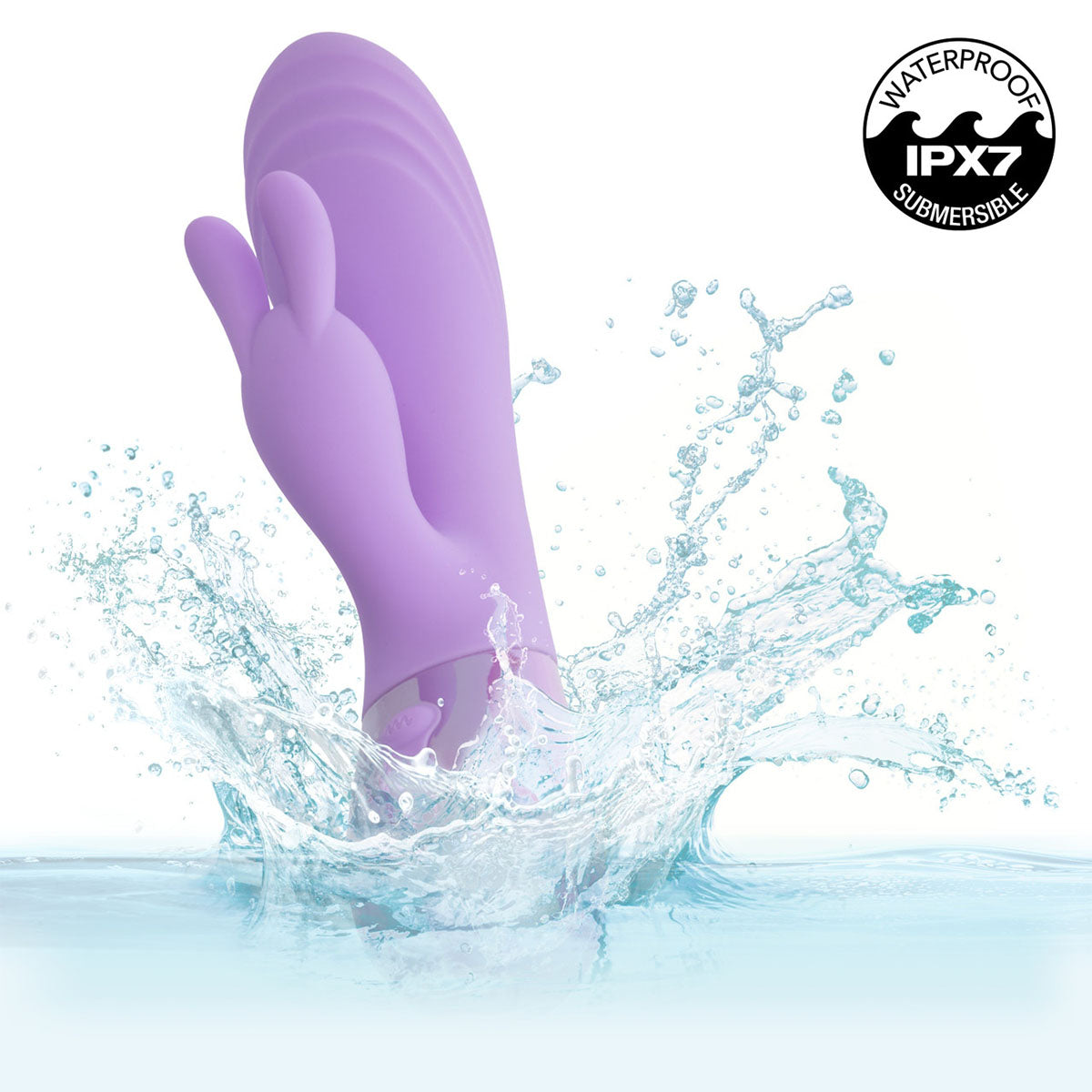 CalExotics® Aura Dual Ripple Vibe – Violet clair