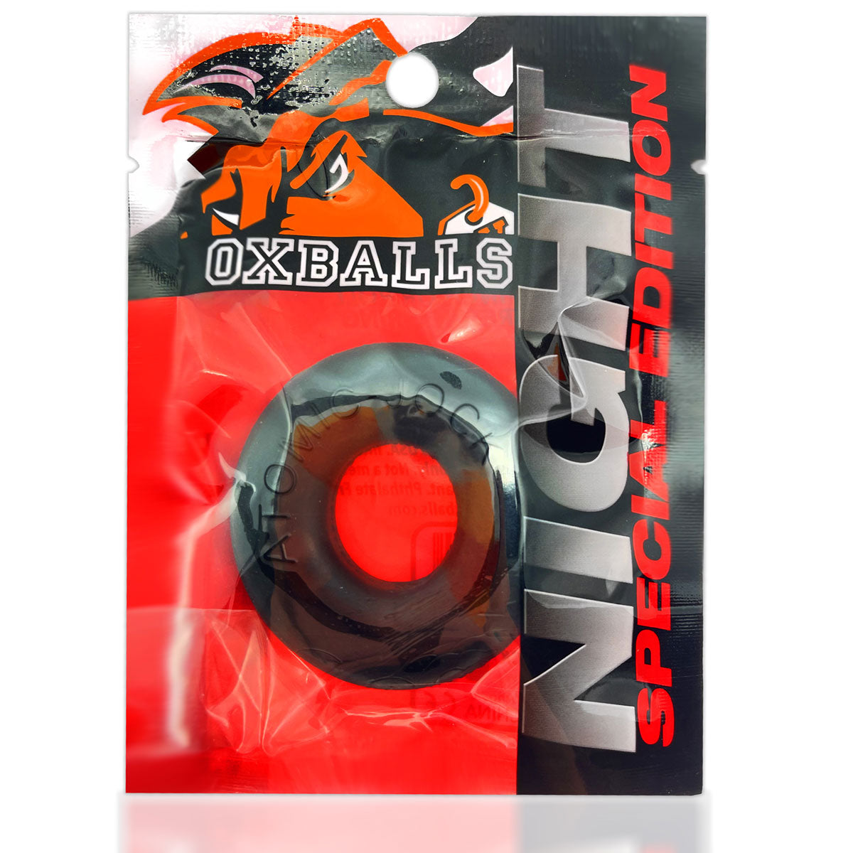 Oxballs – Édition Spéciale Nuit - Anneau pénien en silicone Donut 2 - Noir