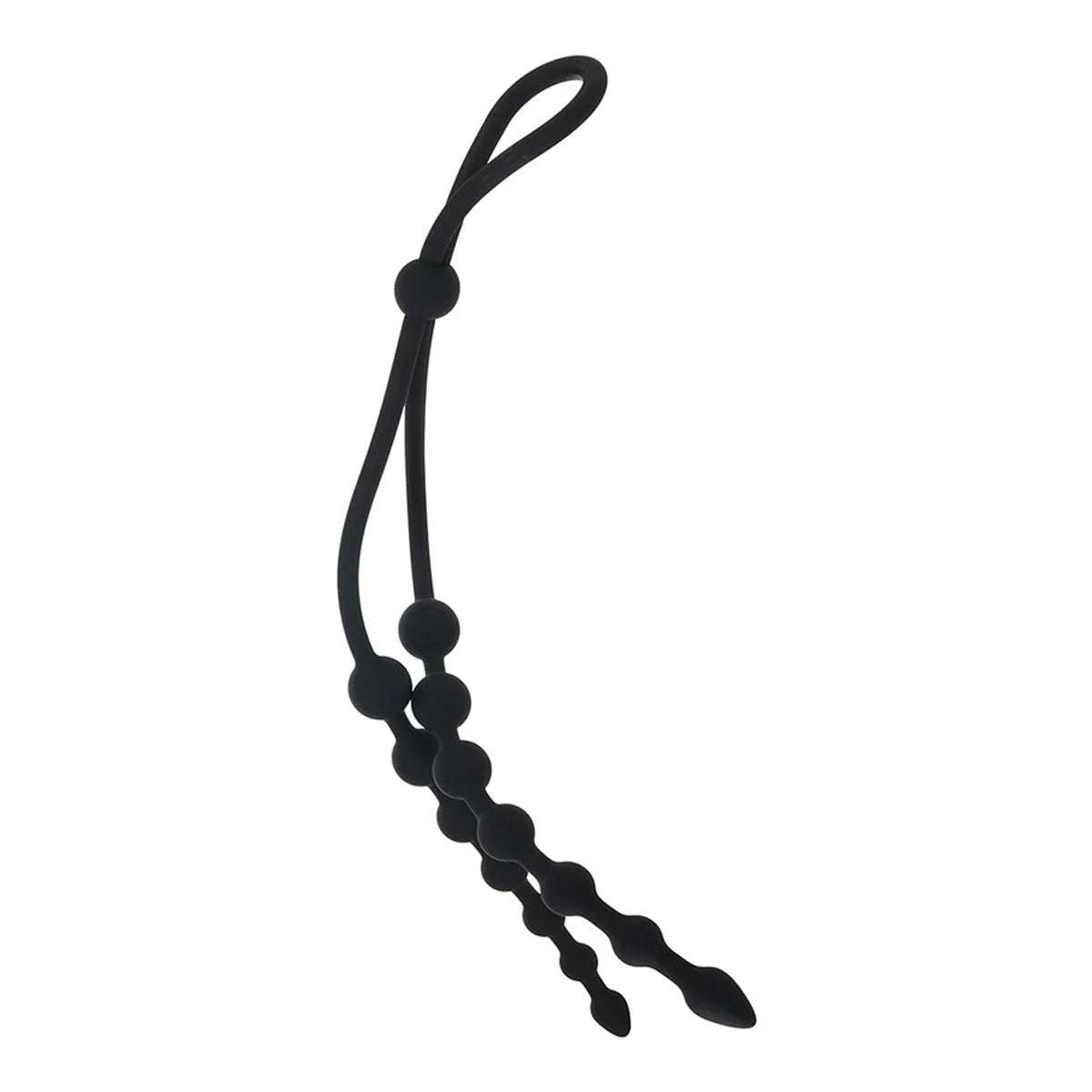 NMC – Arse Beads – Ribbed Silicone Anal Beads – Black
