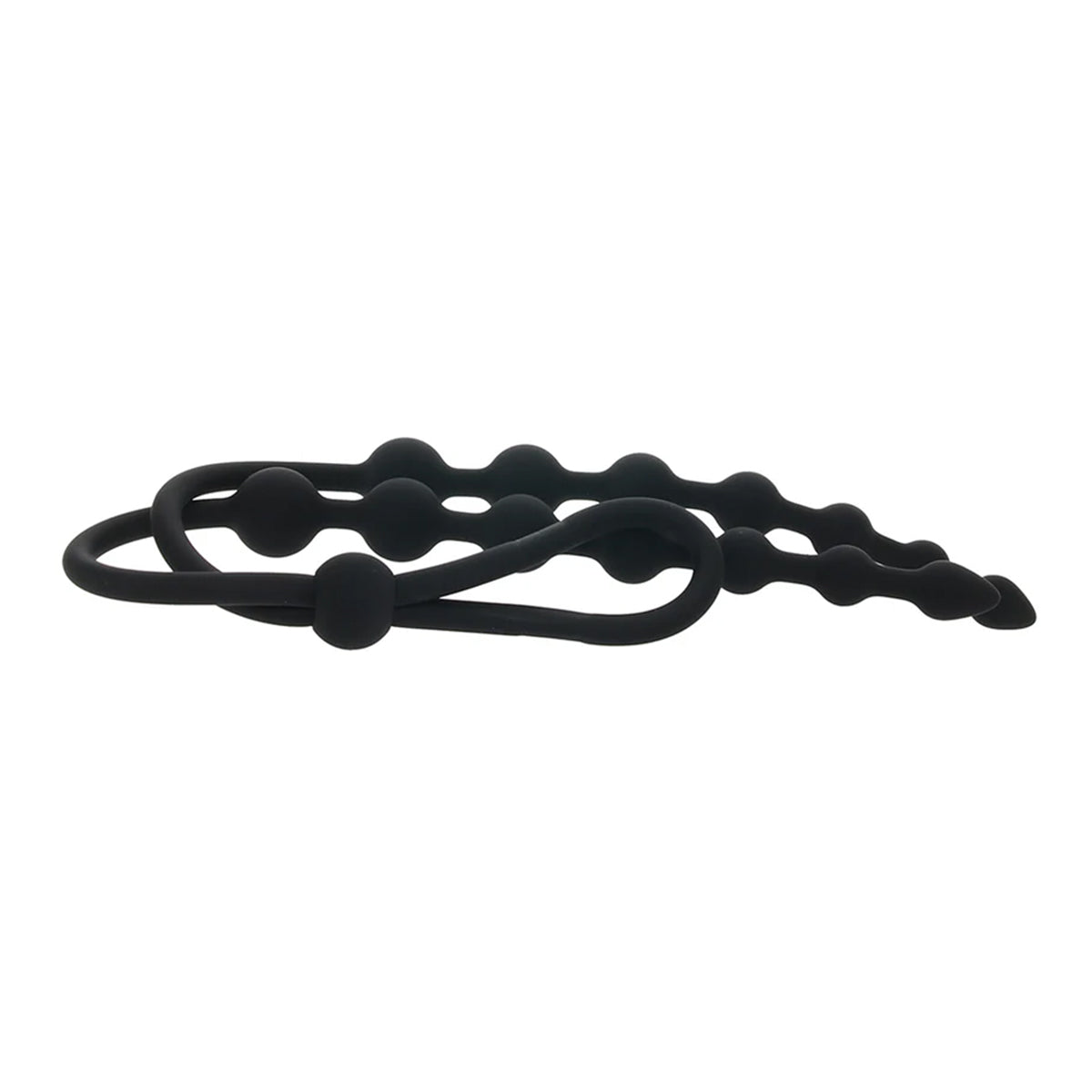 NMC – Arse Beads – Ribbed Silicone Anal Beads – Black