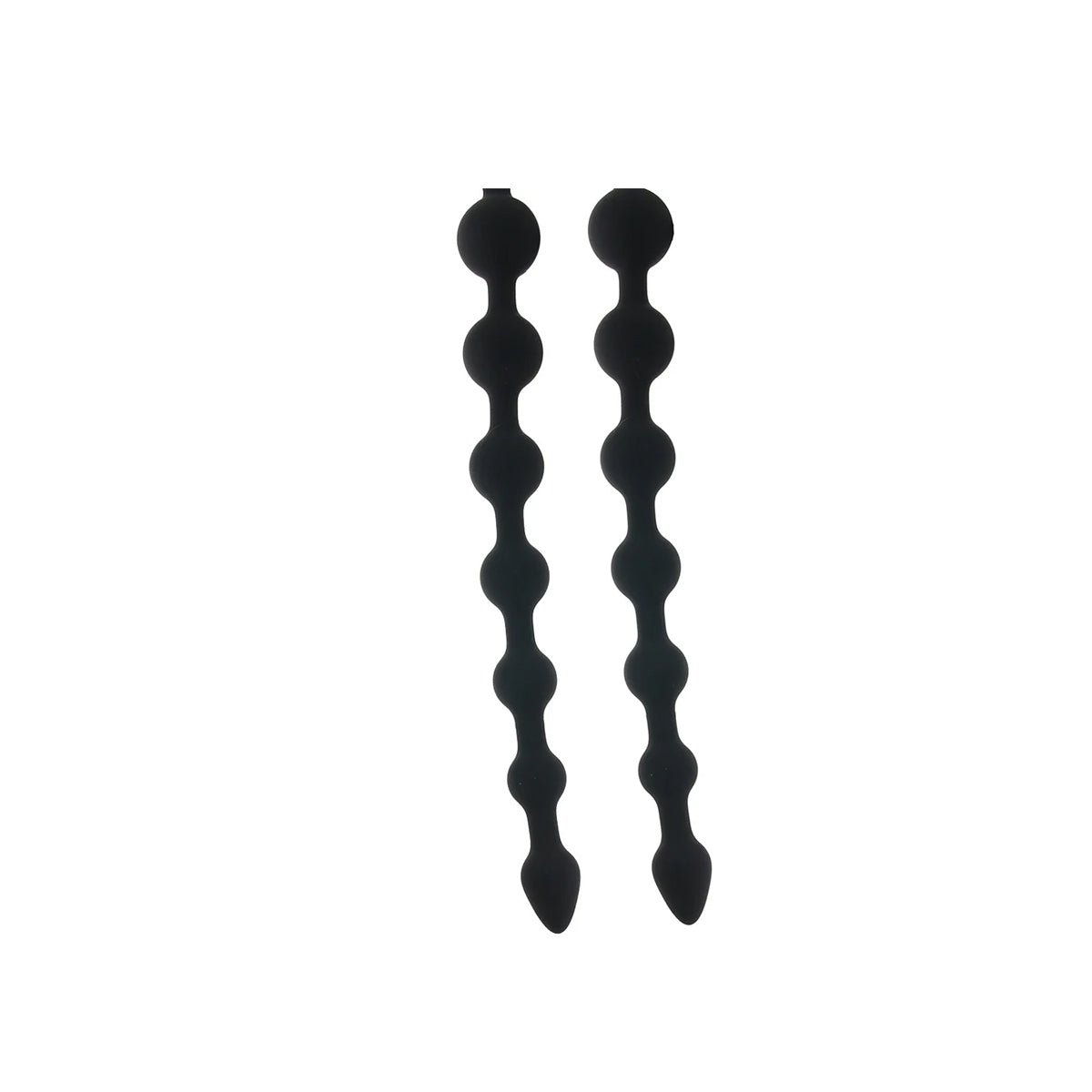NMC – Arse Beads – Ribbed Silicone Anal Beads – Black