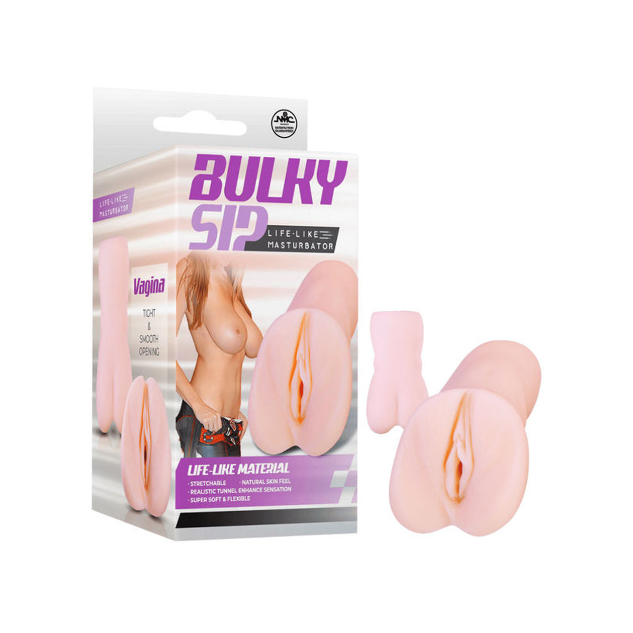 NMC – Bulky Sip – Life-Like Masturbator – 5.1 in. – Beige