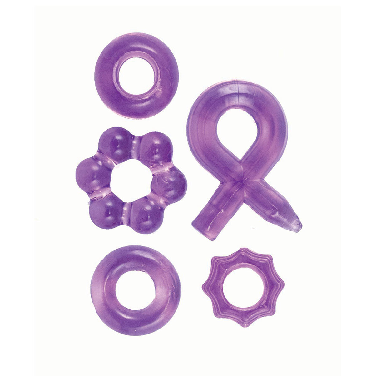 NMC – Hardcore Powerful Set – Hygienic Ornaments – 5 Rings – Purple