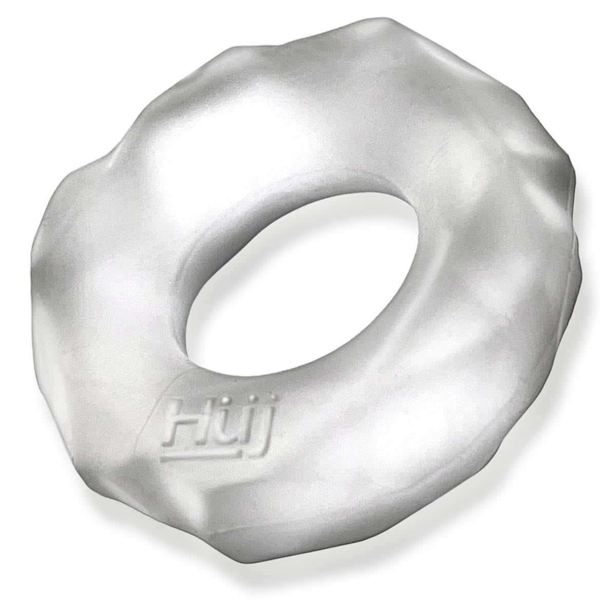 Oxballs - Hünkyjunk™ Anneau pénien tactile Fractal – Glace claire