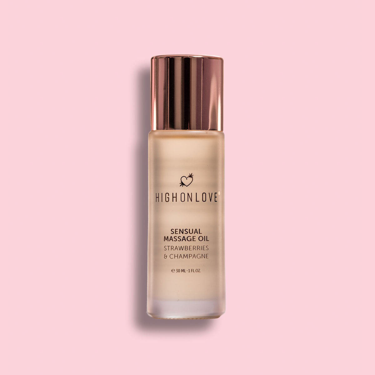 High on Love Huile de Massage Sensuelle Fraises & Champagne – 30 mL