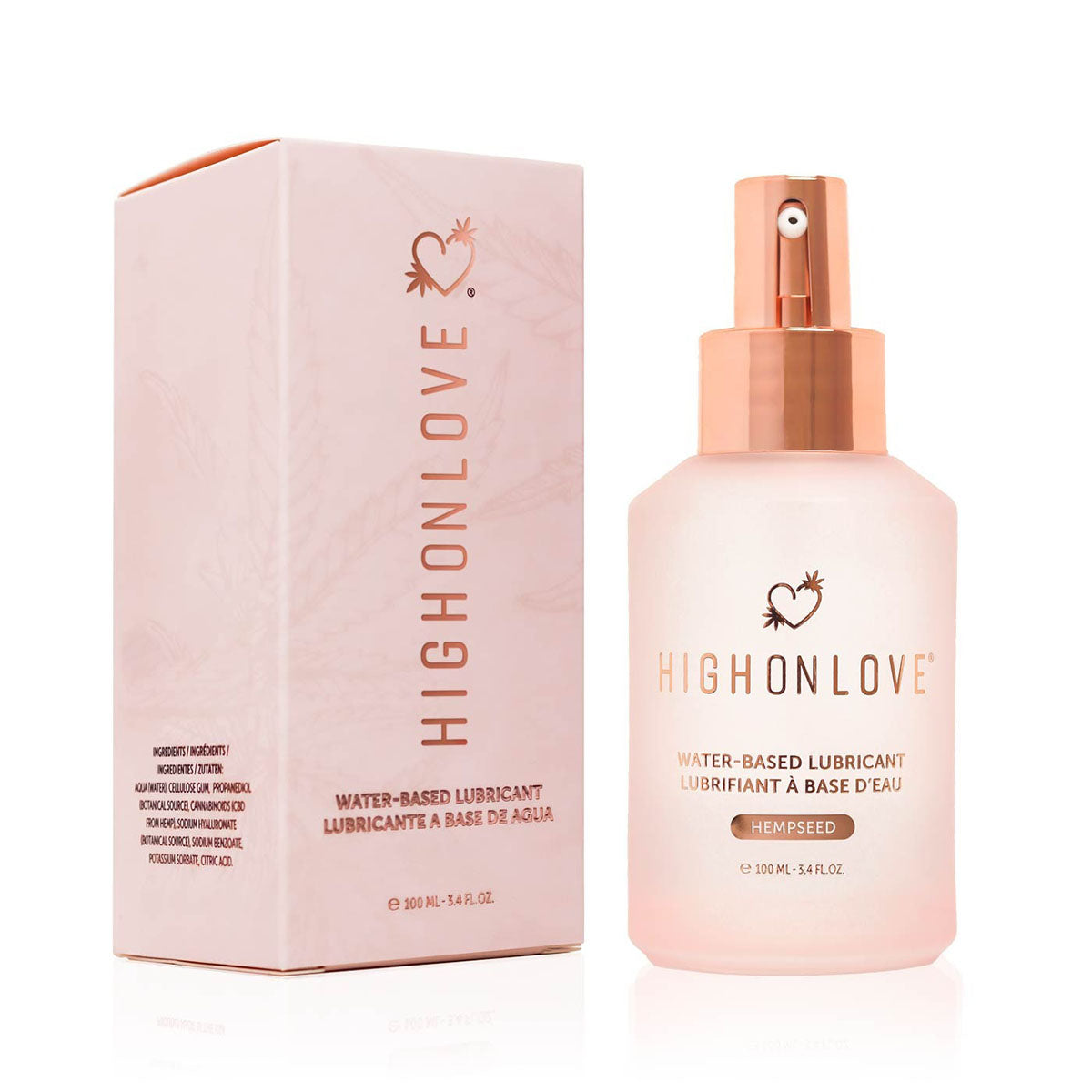 Lubrifiant à base d'eau de High on Love au chanvre – 100 ml