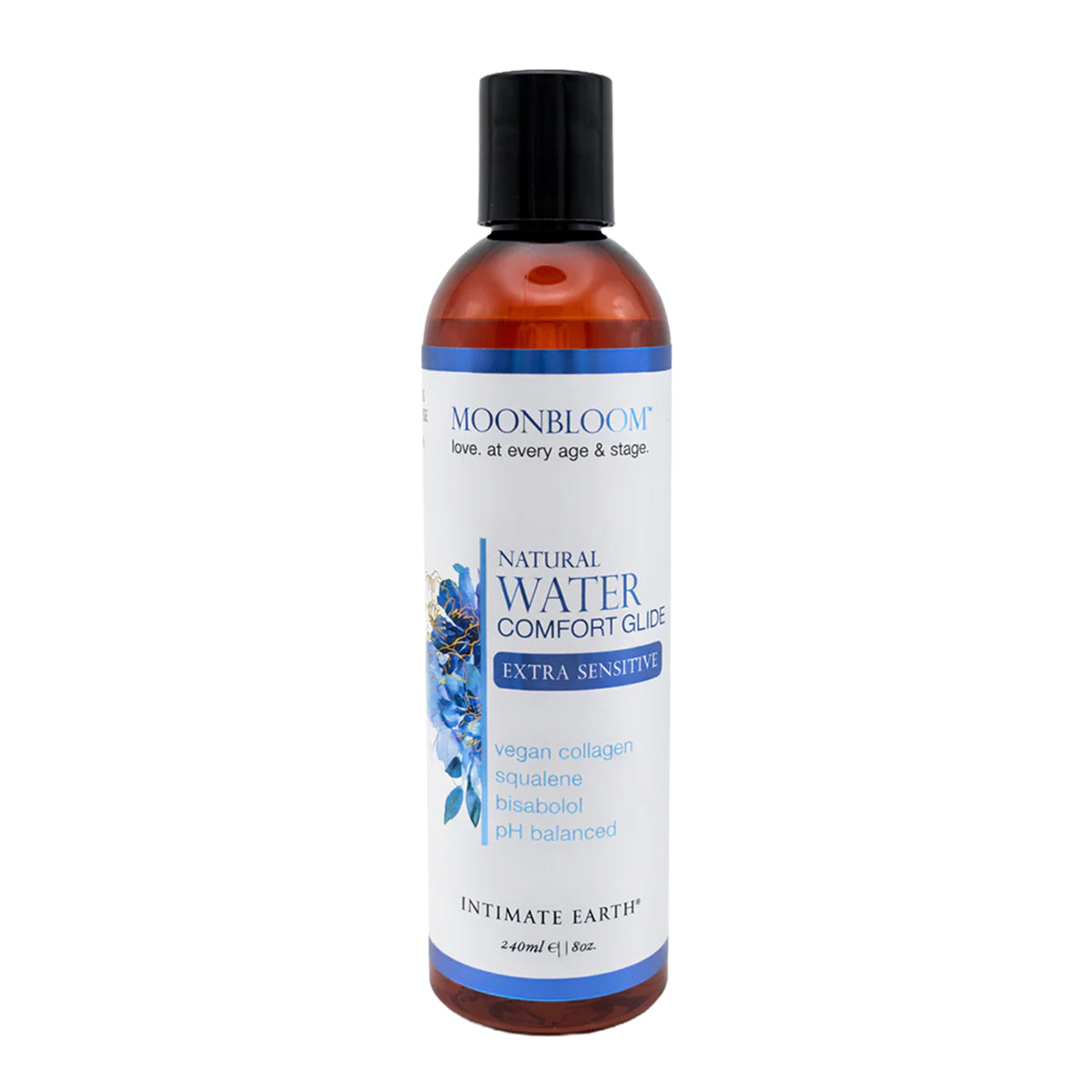 INTIMATE EARTH - MOONBLOOM Natural Water Comfort Glide –240 ml /8 oz