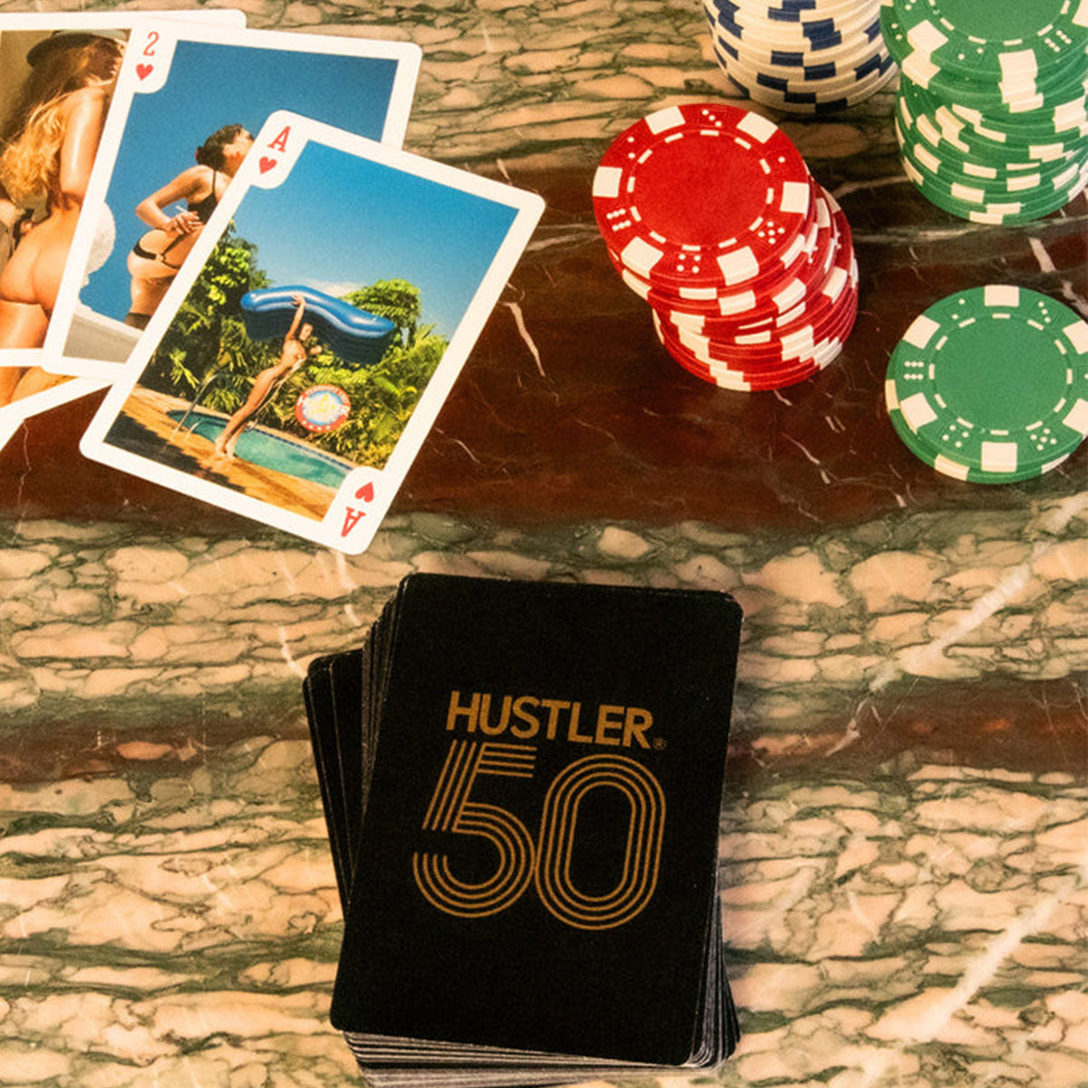 Kheper Games Hustler 50 Full Nude Female Playing Cards – 1 paquet