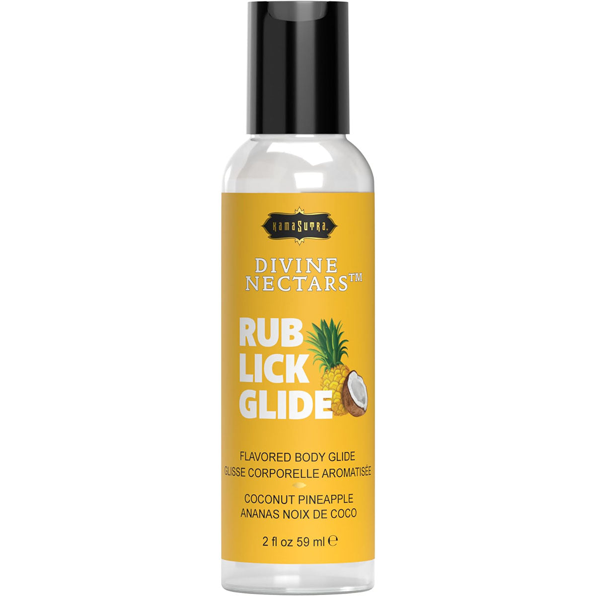 Kama Sutra – Nectar Divin – Lubrifiant corporel aromatisé – Noix de coco Ananas – 59 ml