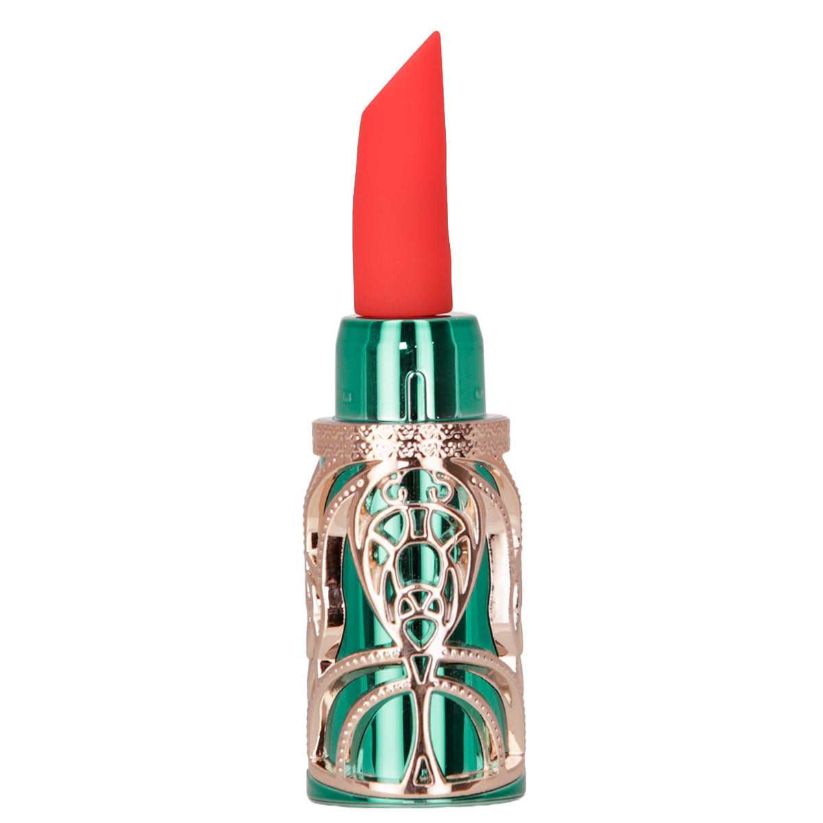 Emerald Kiss Lipstick – Green and Rose Gold
