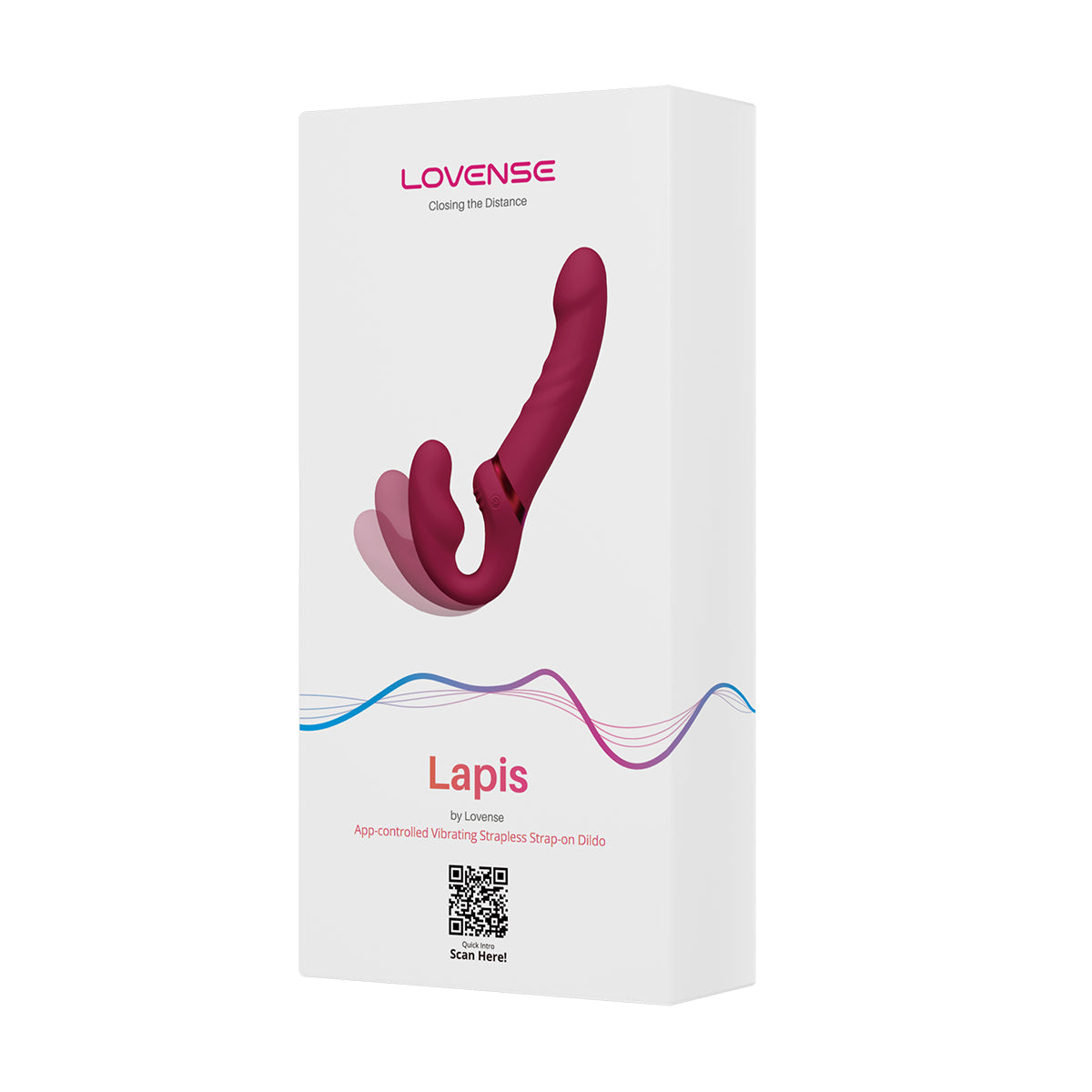 Lovense Lapis Vibe Strapless Strap-On - Pink