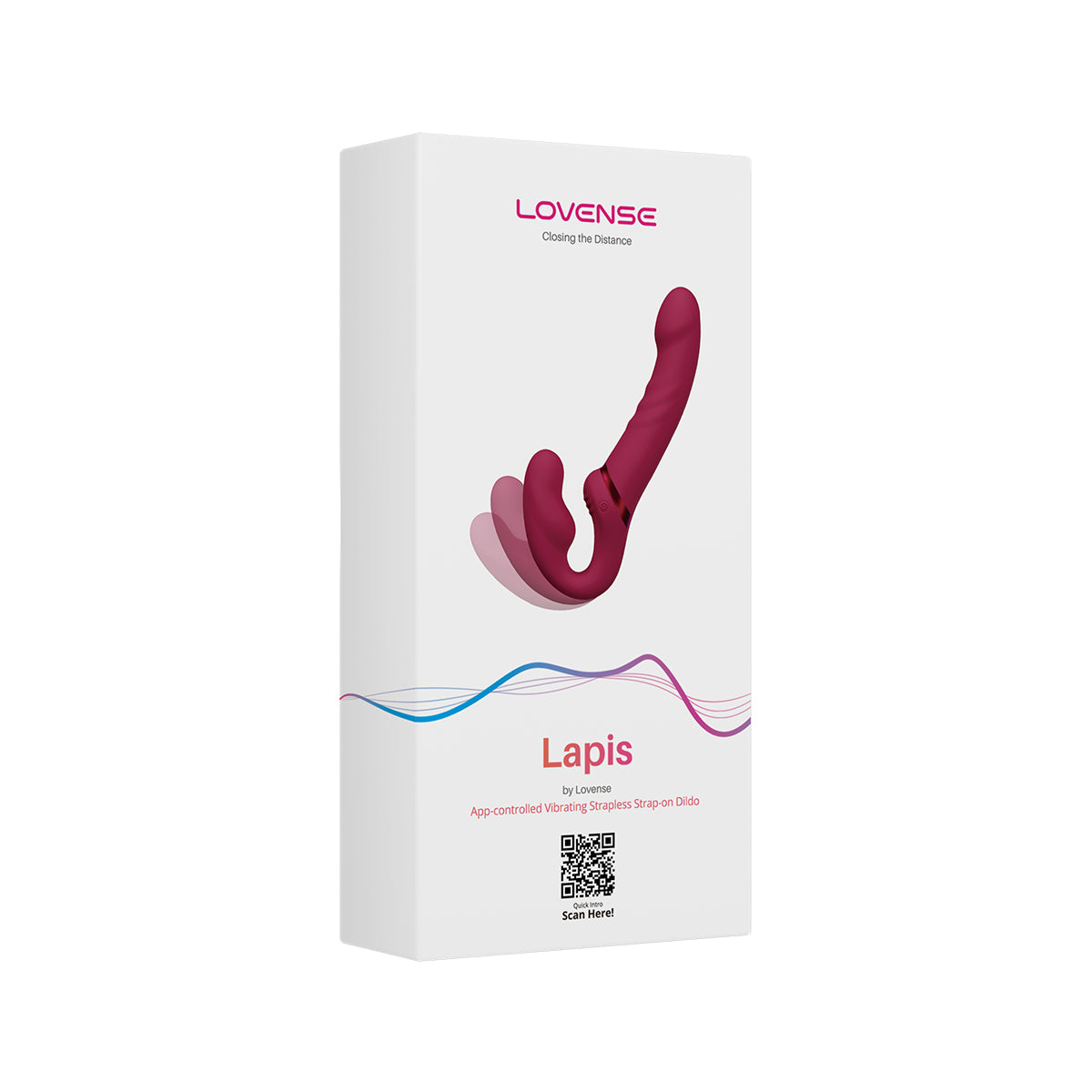 Lovense Lapis Vibe Strapless Strap-On - Pink
