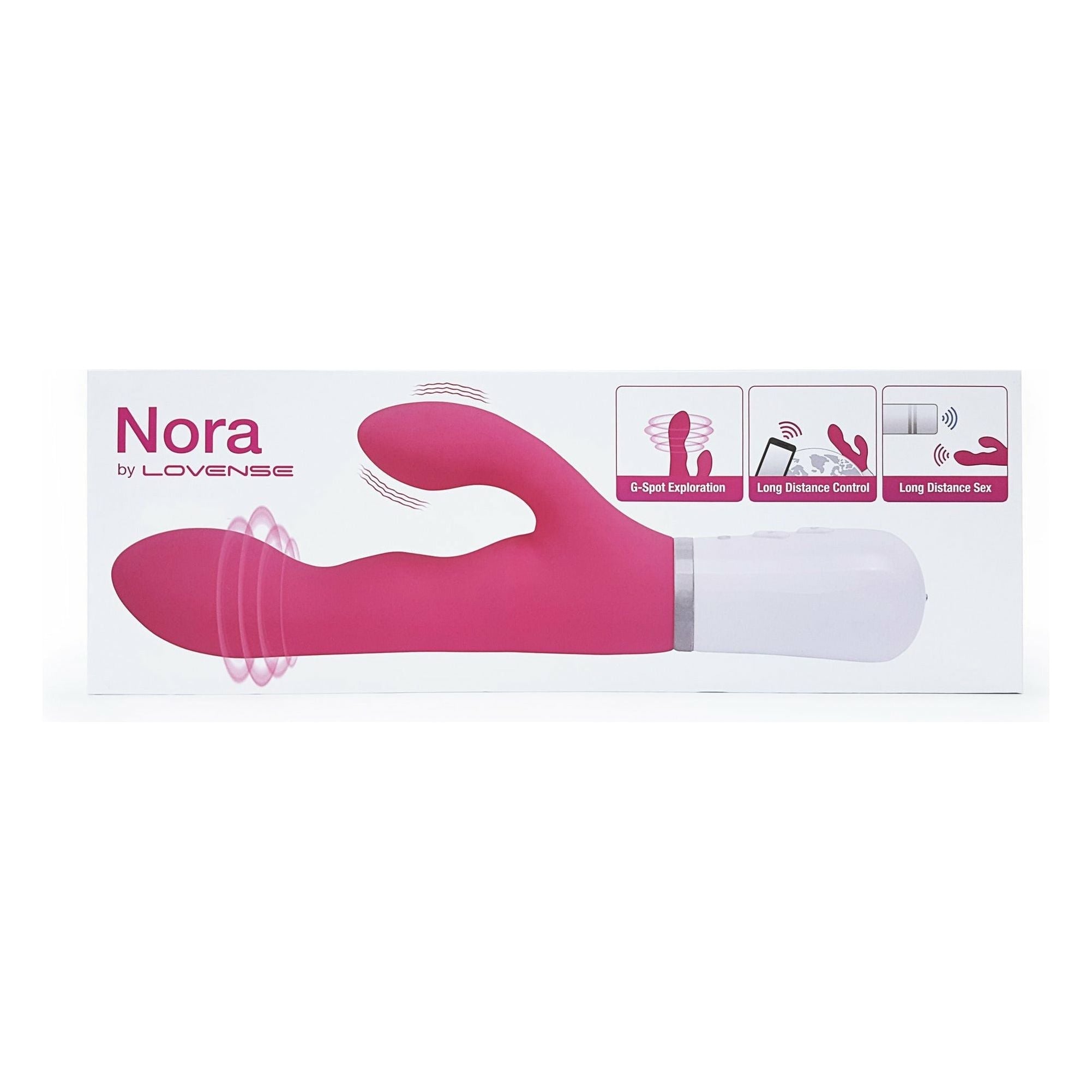Lovense - Nora - Bluetooth Rabbit Vibrator - Pink