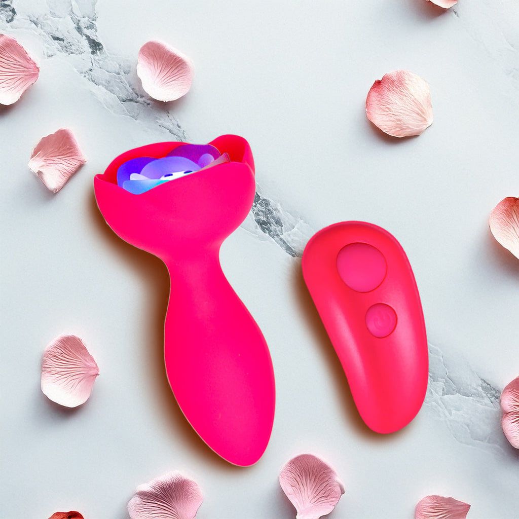 M’Lady Light Up Rotating Anal Plug - Pink