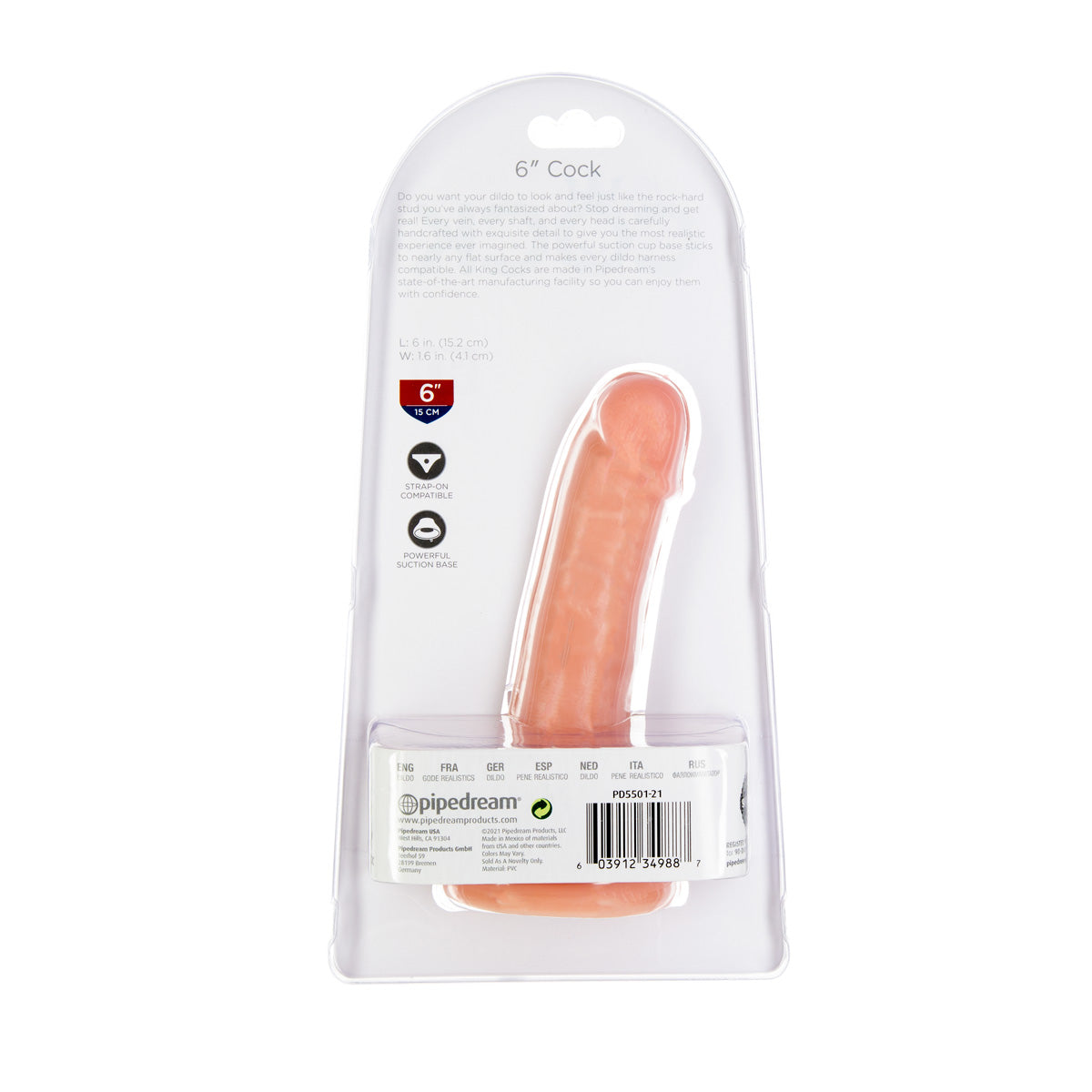 Pipedream Products King Cock, gode de 15 cm