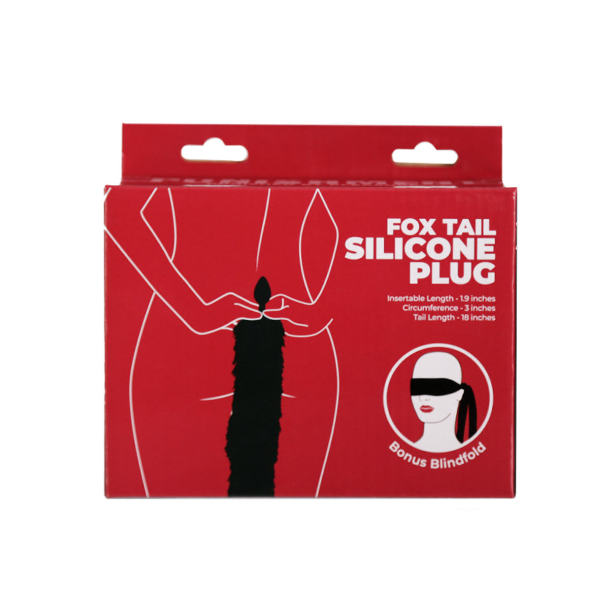 Châtiment - Plug anal en silicone queue de renard - Noir