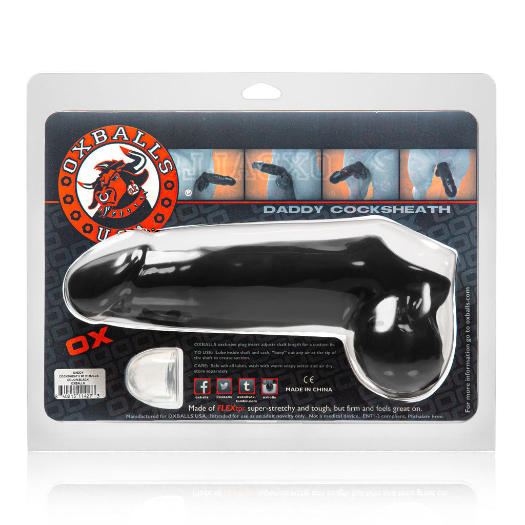 Oxballs Anneau pénien Daddy Cocksheath – Noir