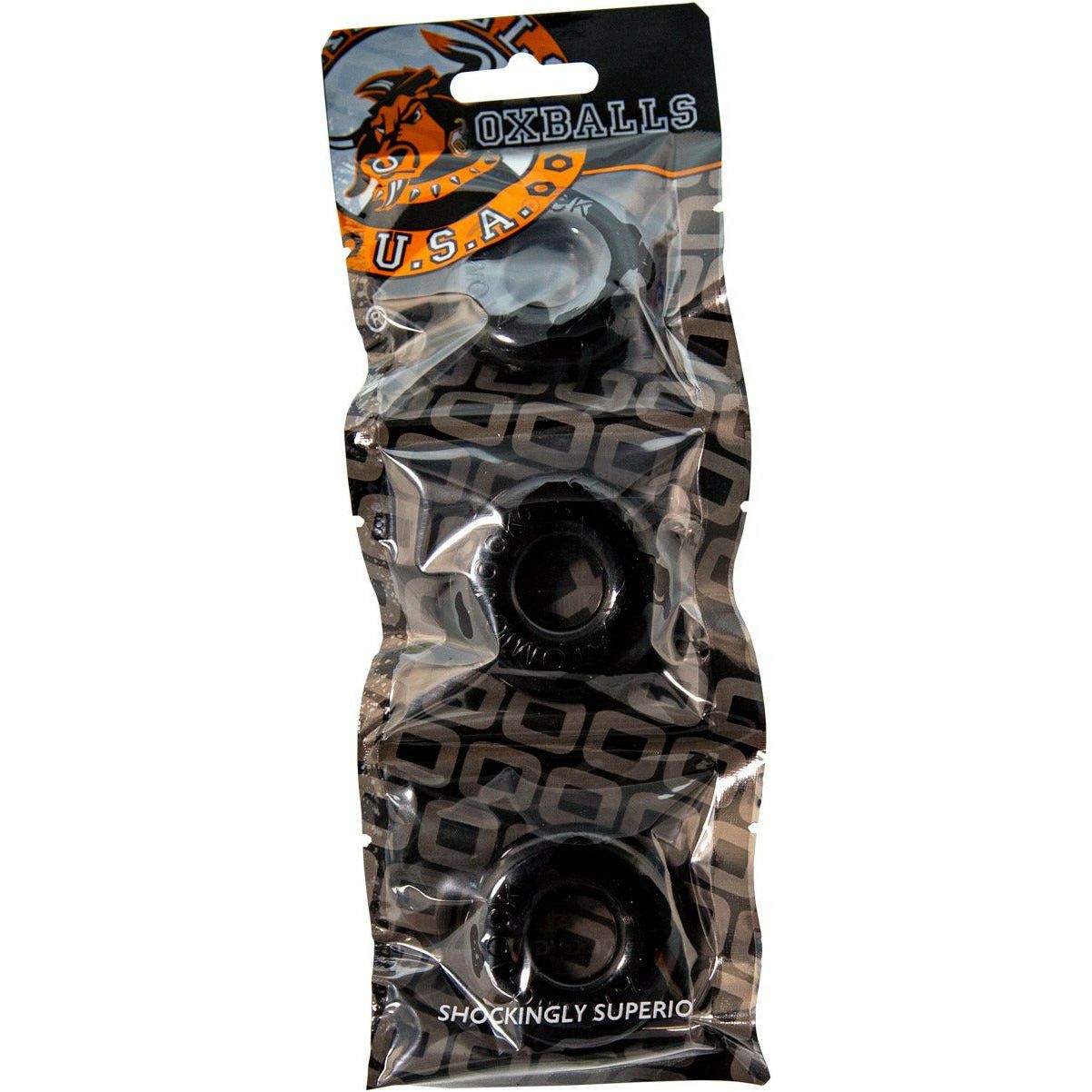 Oxballs Ringer Cockring – Paquet de 3 - Noir