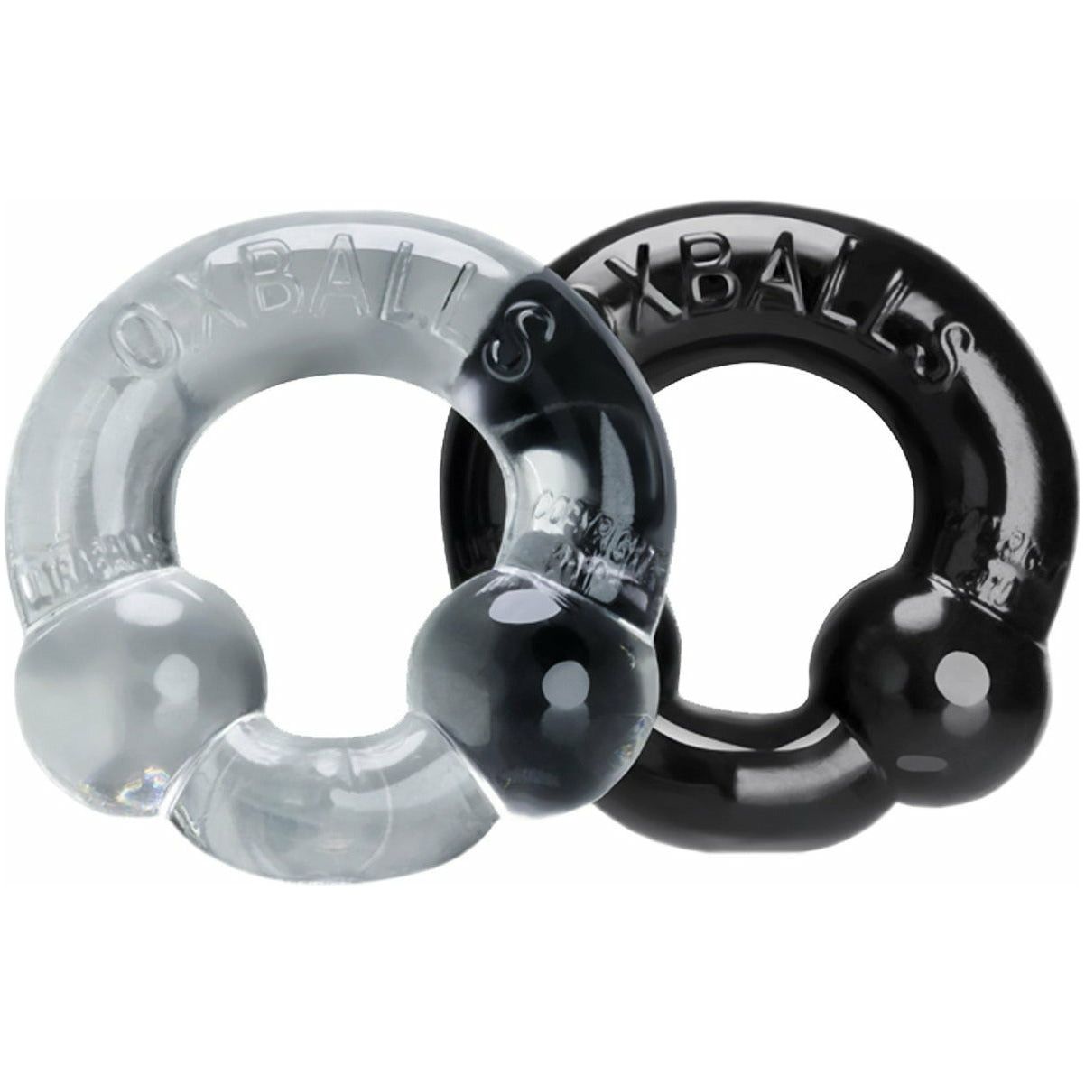 OXBALLS - Ultraballs Cockring - 2 Pack - Black/Clear