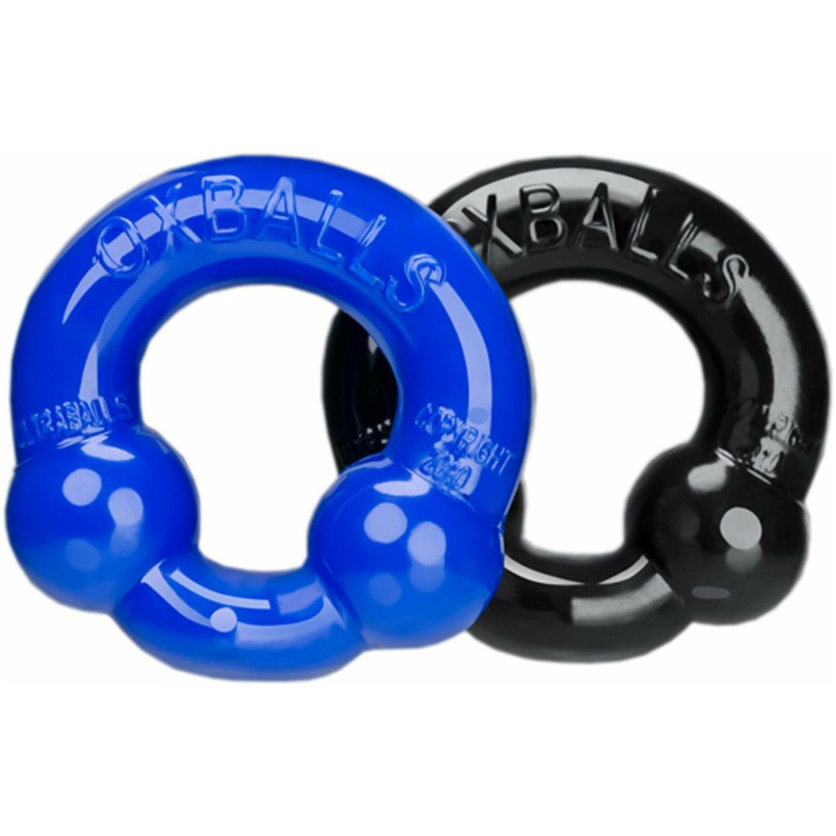 Oxballs Ultraballs Cockring – Lot de 2 – Noir/Bleu Police