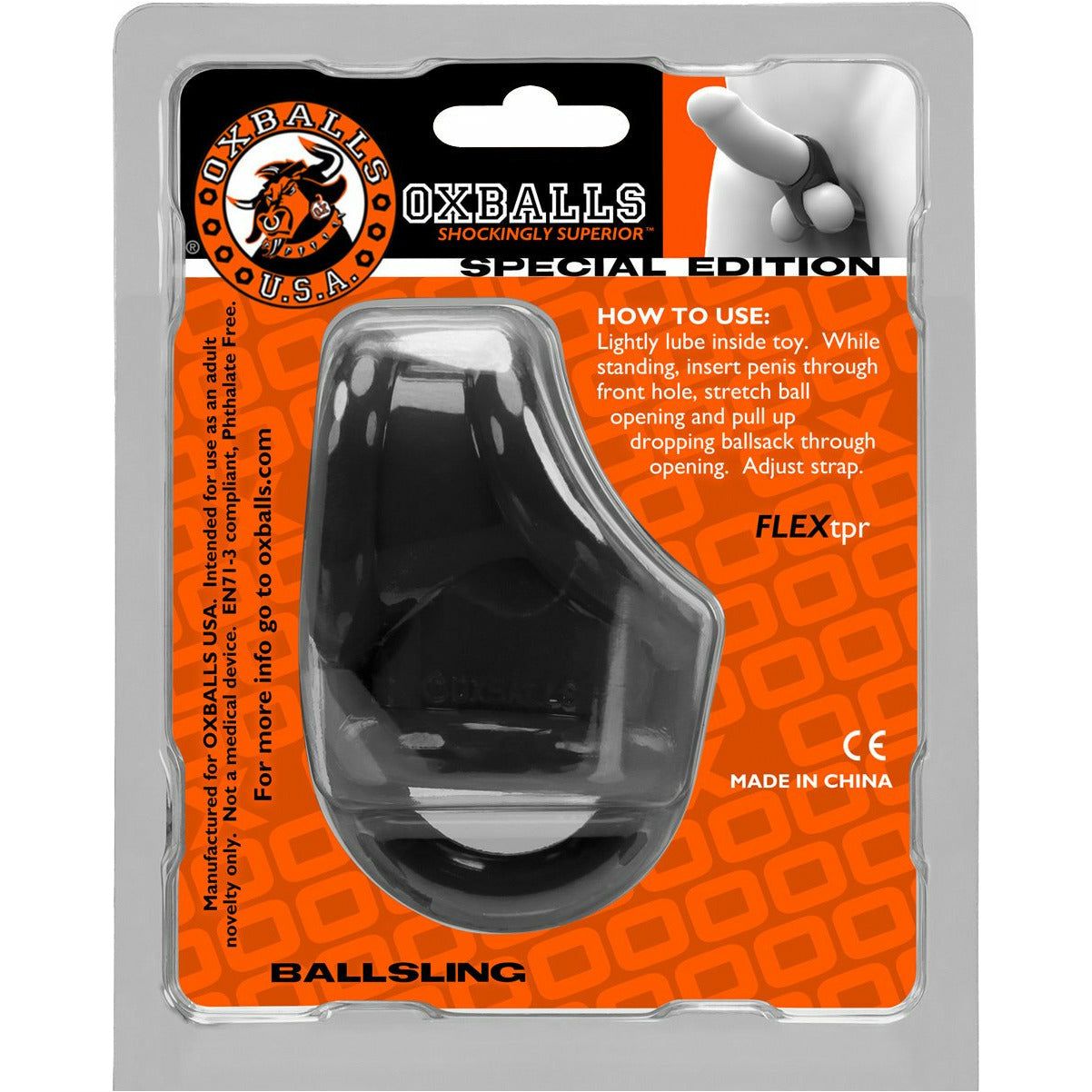 Oxballs Ballsling - Séparateur de balles - Noir