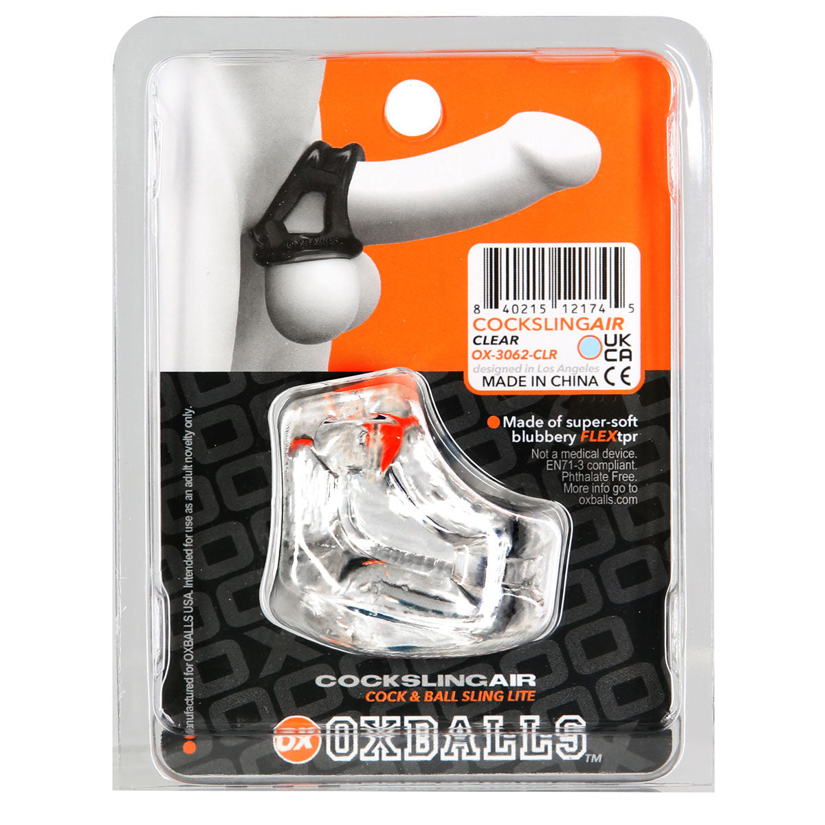Oxballs - Anneau de Cockring Cocksling Air Lite - Transparent