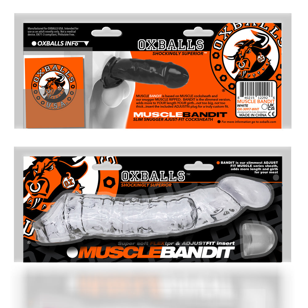 Oxballs – Muscle Bandit - Gaines de pénis les plus fines – Transparent