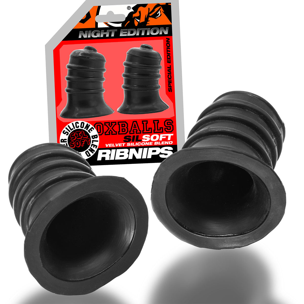 Oxballs Ribnips Sucerons Nipples Nervurés et Élastiques – Édition Nuit