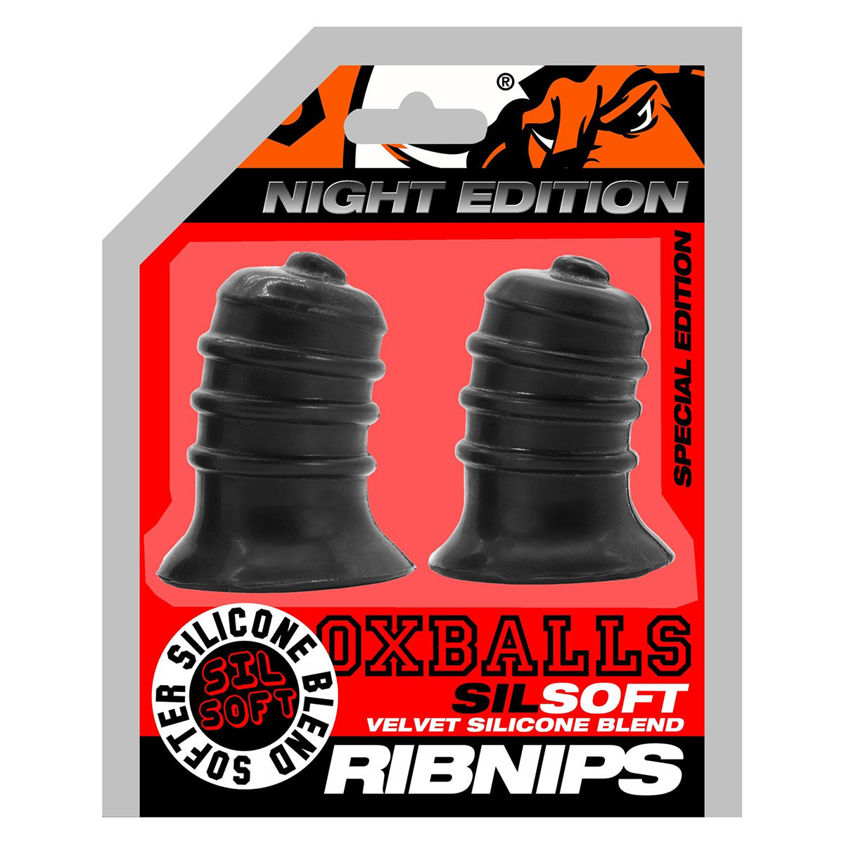 Oxballs Ribnips Sucerons Nipples Nervurés et Élastiques – Édition Nuit